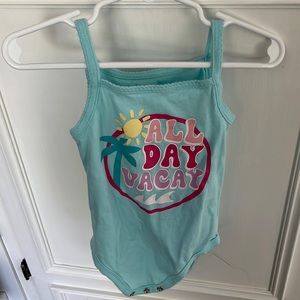 Tank Onesie- blue and pink one